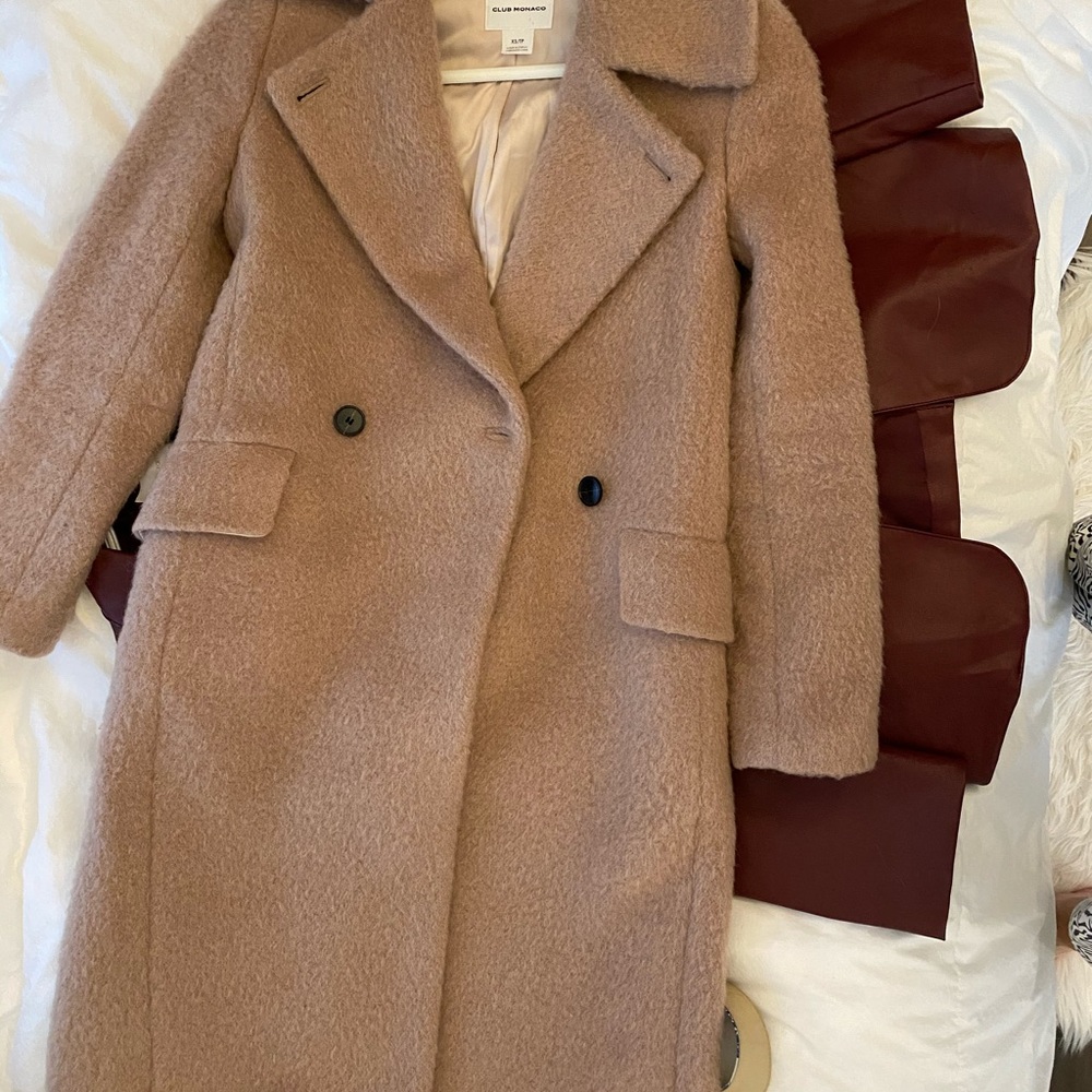 Club Monaco coat coral pink XS